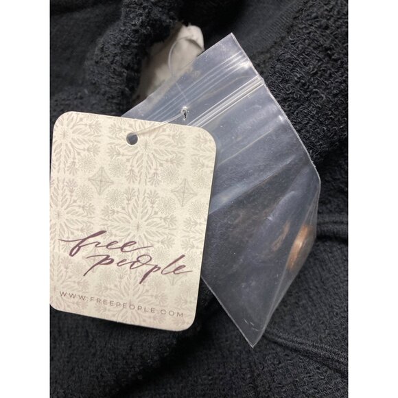 Free People Zander Black Wide Leg Pants Women's XS/S - New with Tags - Picture 2 of 2